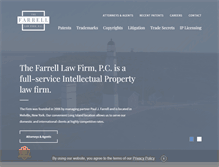 Tablet Screenshot of farrelliplaw.com
